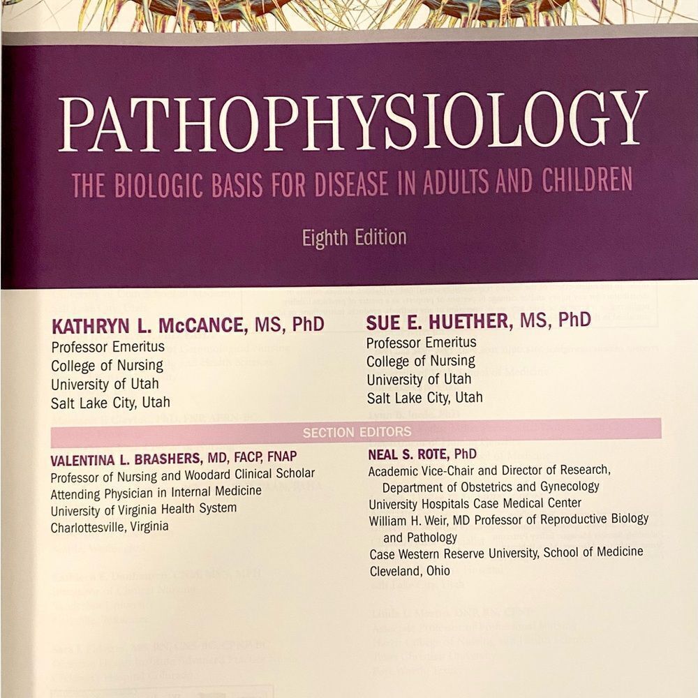 Pathophysiology Textbook Eighth Edition - Picture 4 of 5